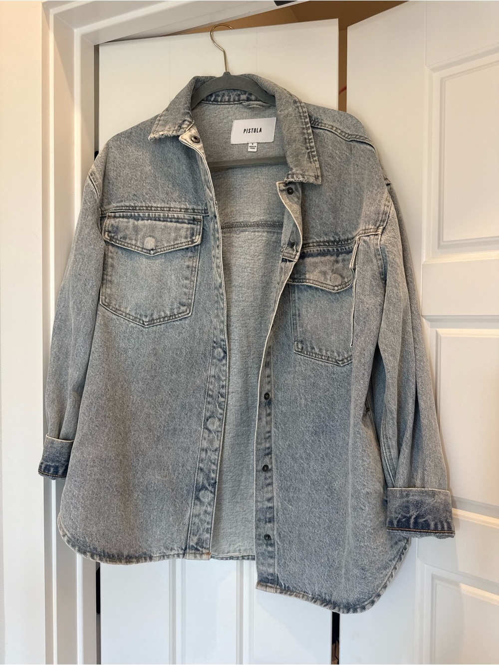 pistola Light Blue Denim Jean Jacket - Picture 11 of 13